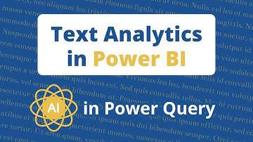 Text Analytics in Power BI – AI in Power Query