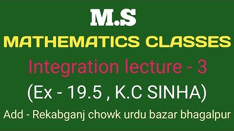 Integration lecture - 3