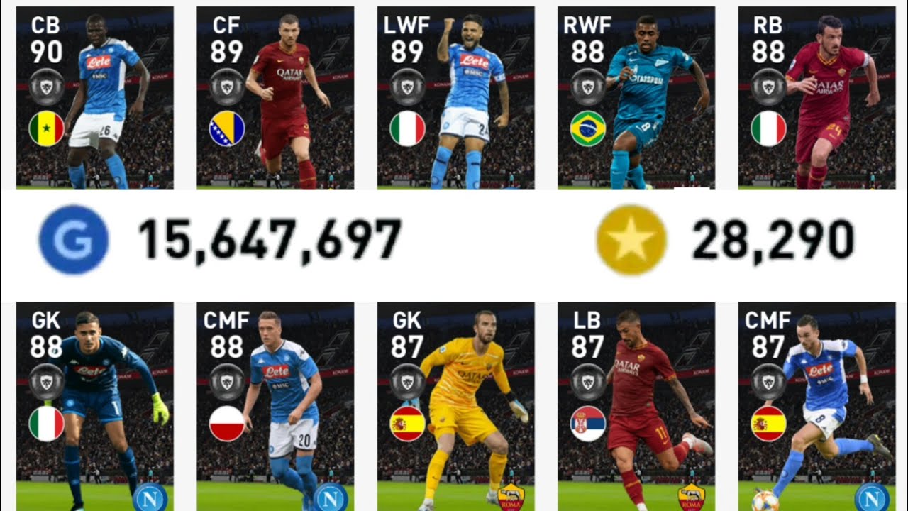 PES 20 MOBILE | My 1st Ever Featured Players ❤️