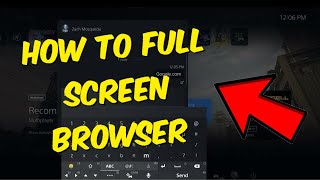 How To Get Internet Browser On Full Screen On PS5 2024
