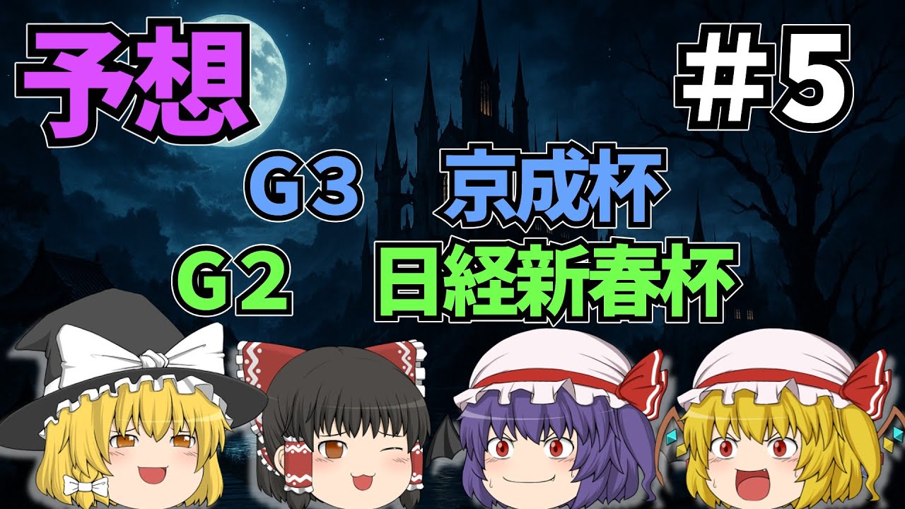 京成杯・日経新春杯　【予想or実戦】【ゆっくり饅頭競馬】