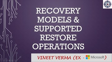 Recovery Model and Supported Restore Operations | Microsoft SQL Server | SQL Server Training
