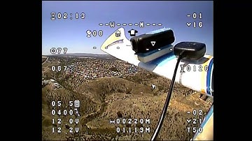 Pan and Tilt mount test on Bixler FPV plane