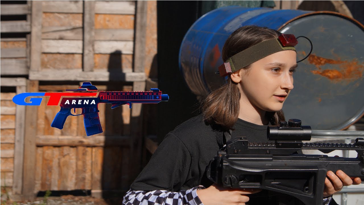GT Arena: Prezentacja rozgrywek paintball laserowy, labirynt sznurków oraz poszukiwanie skrzynek