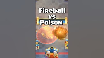FIREBALL vs POISON #clashroyale #shorts