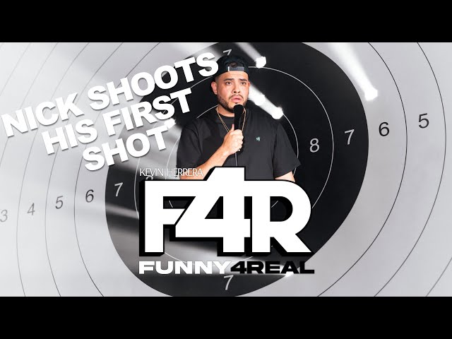 Nick Shoots His First Shot | Funny 4Real - San Jose, CA class=