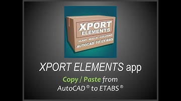 Import AutoCAD to ETABS 2016. Use the XPORT ELEMENTS plugin (without DXF).