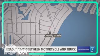 St. Pete Police investigating deadly crash between motorcycle and pickup truck