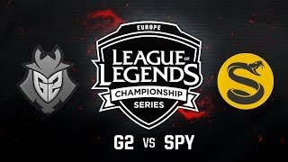 G2 Esports vs. Splyce - Quarterfinals Game 5 | EU LCS Summer Playoffs | G2 vs. SPY (2017)