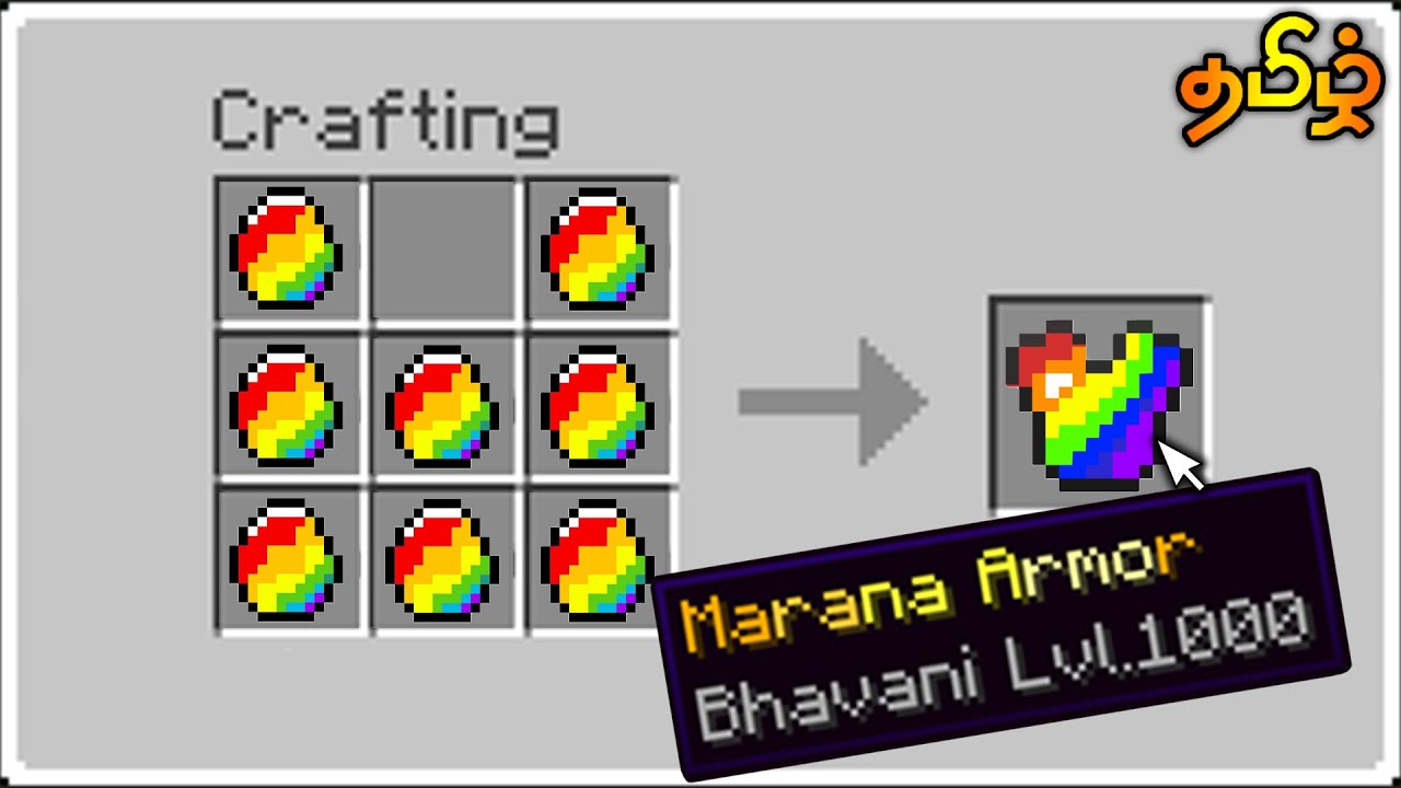 Minecraft But Crafting Tools Are Marana Enchanted
