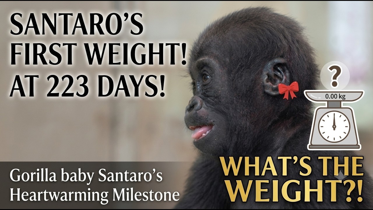 ゴリラGOページ A Heartwarming Milestone: Gorilla baby Santaro's First Weight