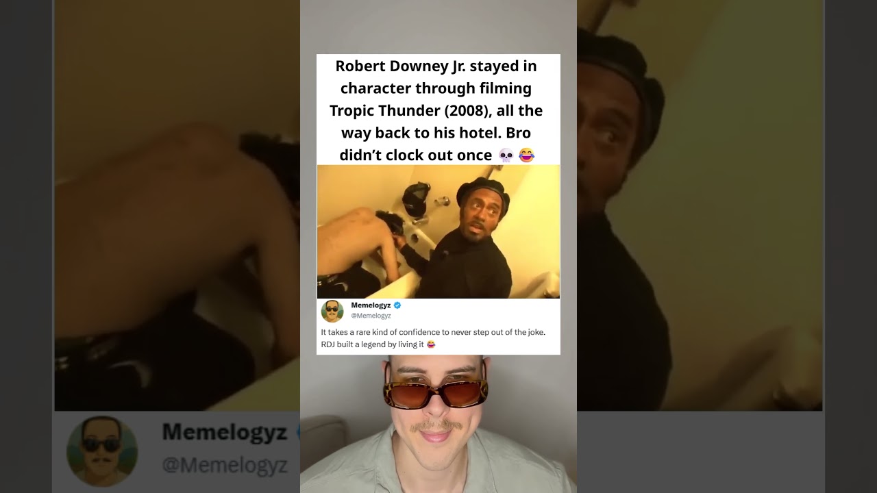 Robert Downey Jr. Stayed In Character the Whole Time Filming Tropic Thunder (2008) 😀