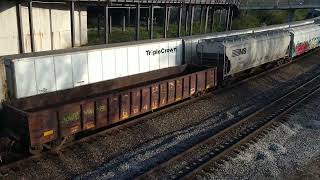 Triple Crown Roadrailer! NS #9619 Leads Roadrailer Train 256 at the Lafayette Amtrak Station! Triple Crown Roadrailer! NS #9619 Leads Roadrailer Train 256 at the Lafayette Amtrak Station!