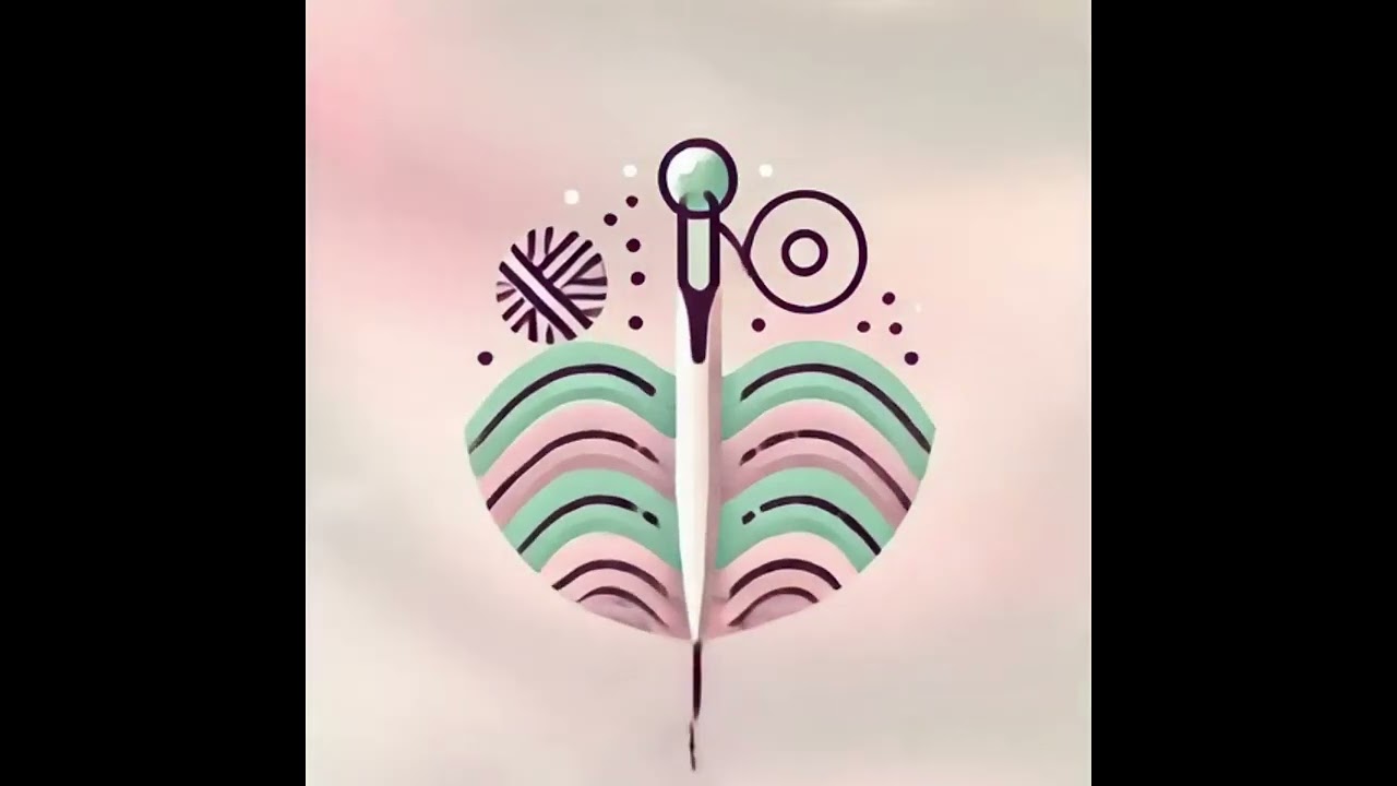 punch needle embroidery:logo animation