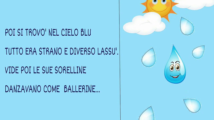 Il viaggio di una goccia d’acqua