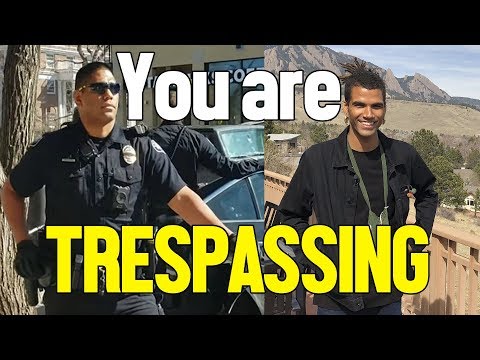 OFFICER DETAINS CITIZEN FOR TRESPASSING AT HIS OWN HOME