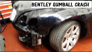 Bentley Continental GT GUMBALL 3000 crash!