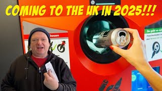 The European style bottle and can deposit scheme that's coming to the UK in 2025