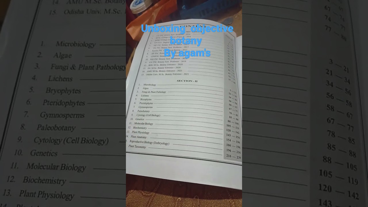 unboxing objective botany by aham's - YouTube