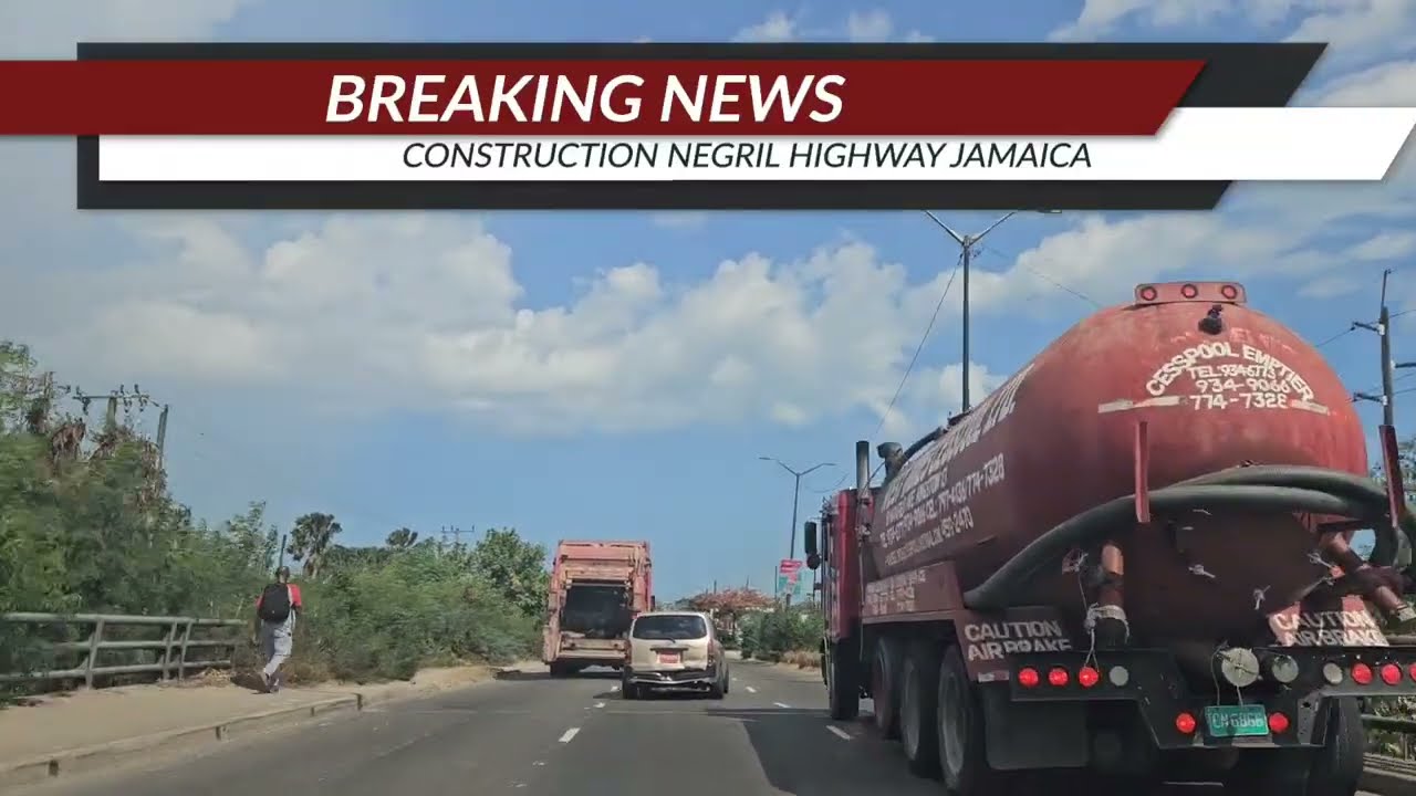 Construction Negril Highway Jamaica 