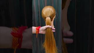 🌸 Easy Bubble Braid Hairstyle! #BubbleBraid #BubbleBraidHairstyle #EasyHairstyle #HairTutorial