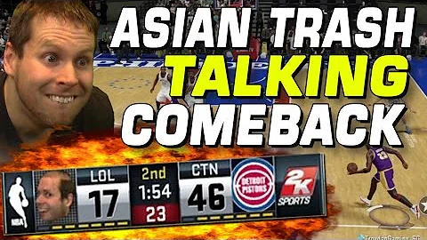 ASIAN TRASHTALKS ME..AMAZING COMEBACK!! MYTEAM NBA 2K16!!