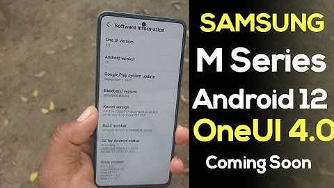Samsung M Series Android 12 OneUI 4.0 Update Coming Soon 🔥