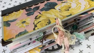 Floral Junk Journal with Cross-Stitch Binding | I'm A Cool Mom