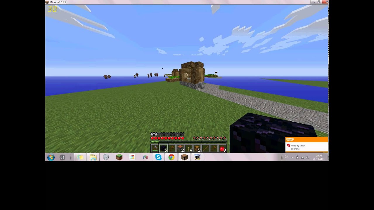 minecraft flat map ep 1 YouTube