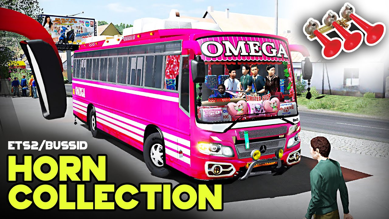 Bus Horns Collection 🔰 English  🛑 for ETS2 & BUSSID Games | 