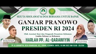 Sejuta Sholawat & Doa Bersama Ganjar Pranowo Presiden RI 2024 bersama Veve Zulfikar & Sayid Zulfikar