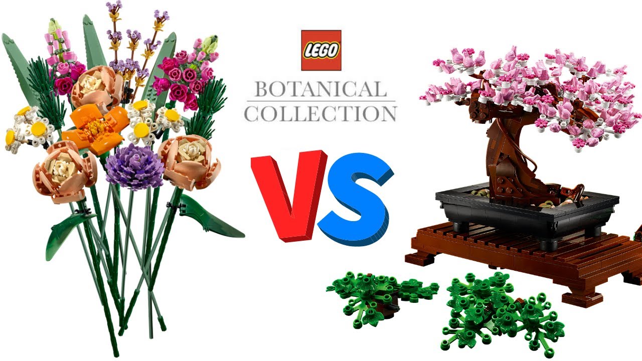 Lego Botanical Collection Comparison Flower Bouquet Vs Bonsai Tree 10280 10281 Youtube
