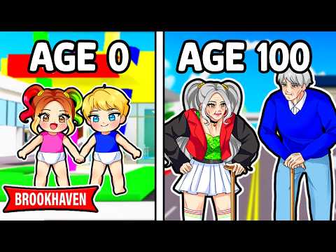 We LIVED From 0 to 100 YEARS OLD in Roblox.. (Brookhaven)