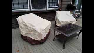 Vailge Patio Adirondack Chair Covers Heavy Duty Patio Chair Cover Waterproof Outdoor Lawn Patio