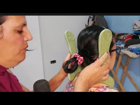 Asmr-massagem com pantalas na minha Mãe ❤️🥱🤤😴 CONFIRAM 🥱