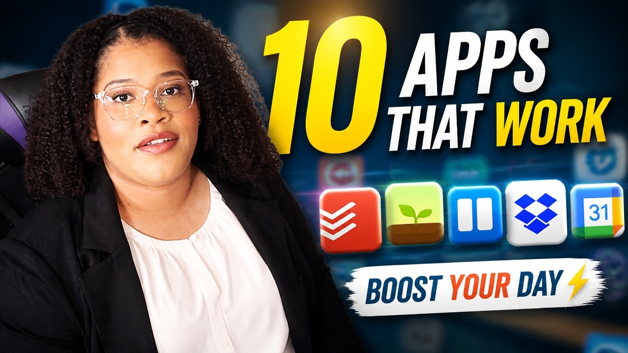 🚀 10 Productivity Apps You Must and Should Use - YouTube