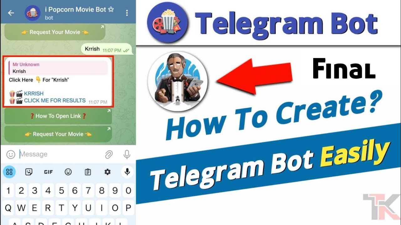 How To Create Telegram Auto Filter Bot in Hindi | iPopcorn Movie Bot ...