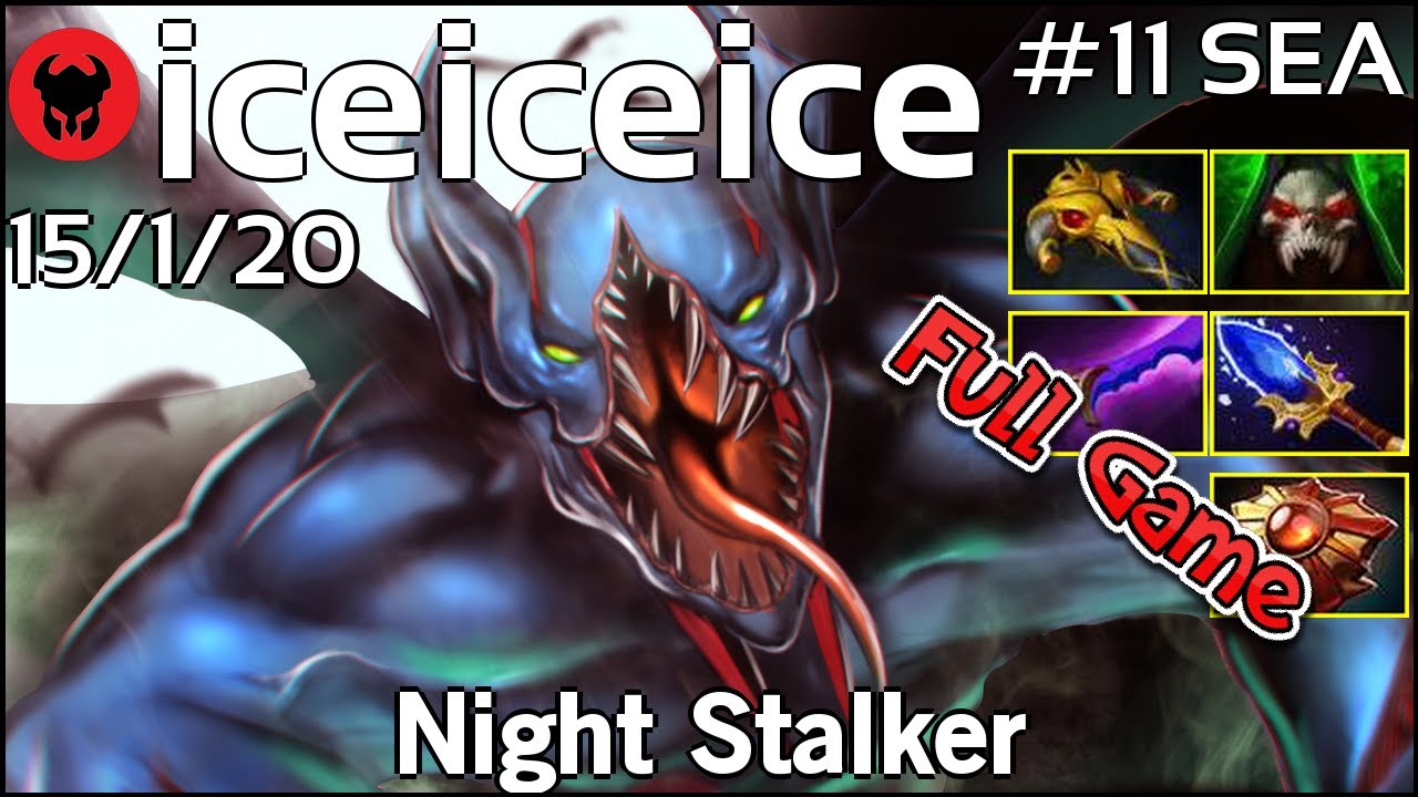iceiceice [Fnatic] plays Night Stalker!!! Dota 2 Full Game 7.20