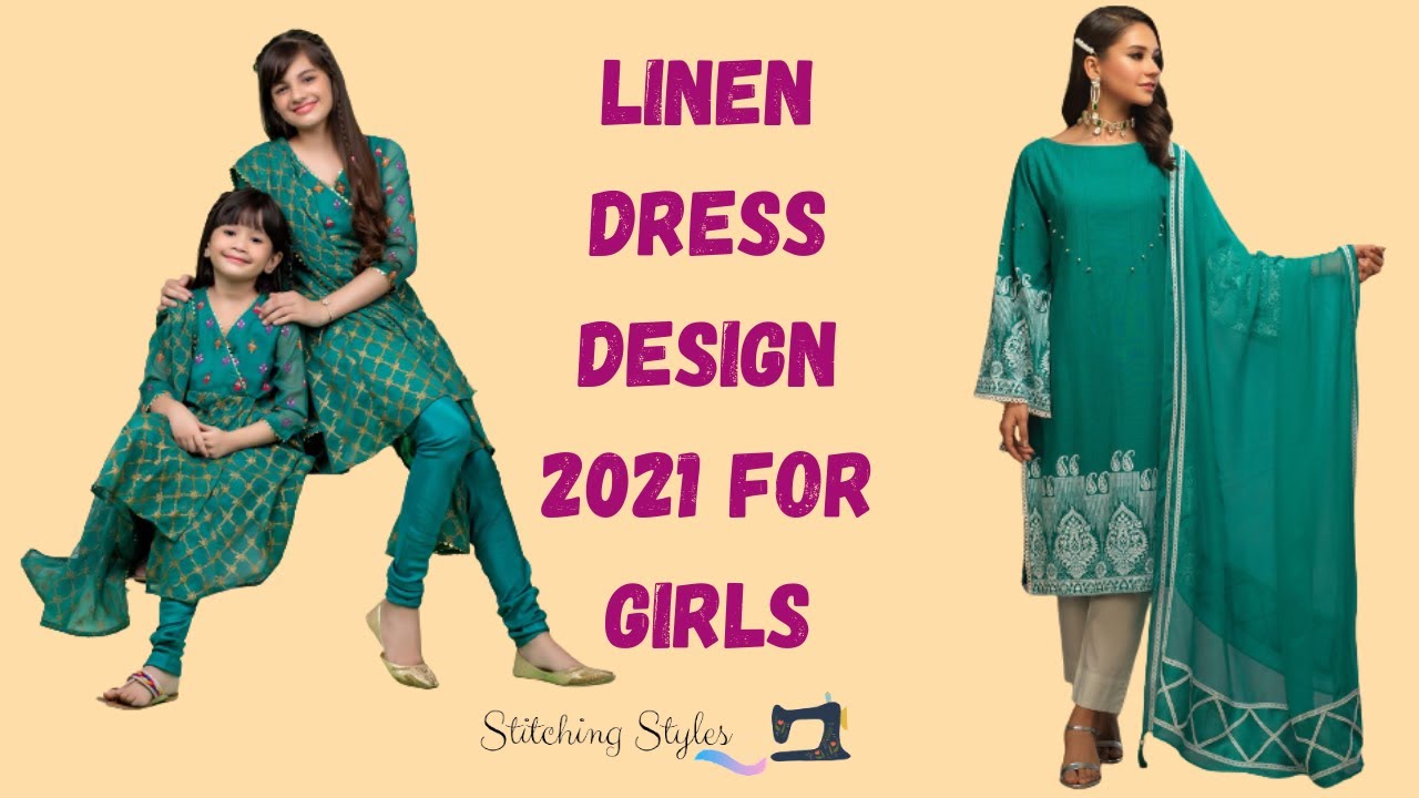 Linen Dress Design - Frock Design - Linen Frock Designs - Linen Frock Design 2021 - Stitching Styles