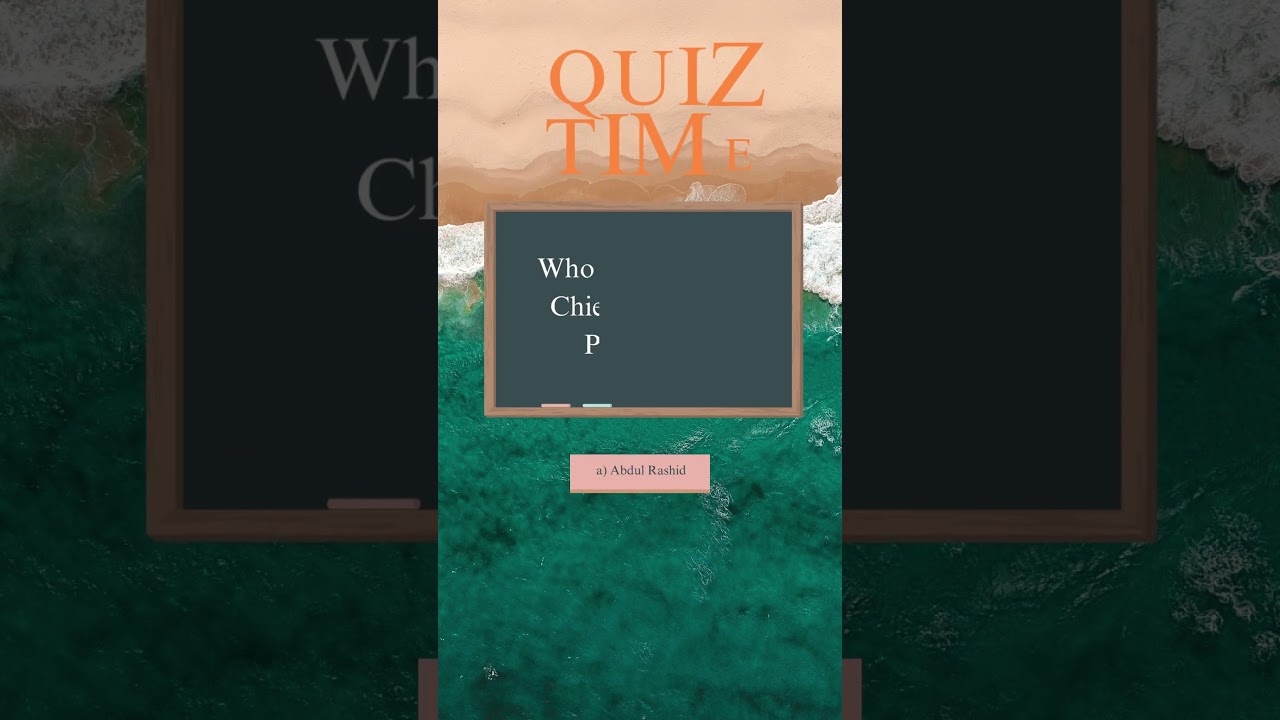 Who was the first Chief Justice of Pakistan?