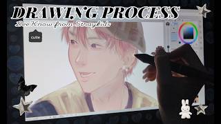 Cozy Drawing process with LeeKnow ✦ | Straykids | Clip Studio Paint