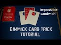 Gimmick card trick tutorial/impossible sandwich card trick