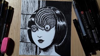 Drawing a manga Uzumaki [junji ito] Thananit