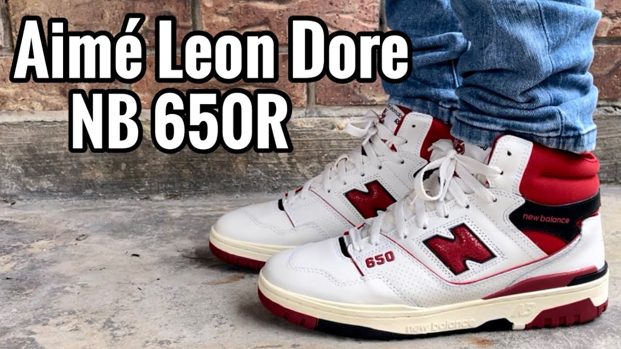 new balance 650R aime leon dore　RED