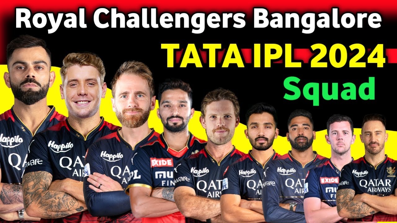IPL 2024 Royal Challengers Bangalore full squad RCB Probable