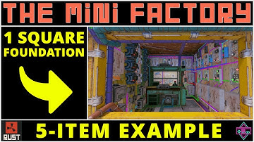 RUST Electrical | The MINI FACTORY Version 1 | Automated Crafting for Small Bases -  2024