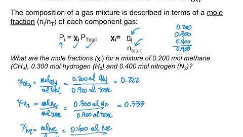 10.6 Gas Mixtures and Partial Pressures