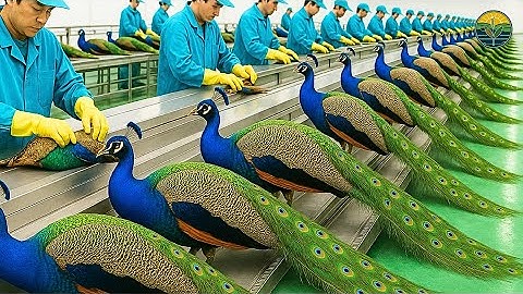 PEACOCK Farming Technique | How China Farmer Profit from the Most Stunning Bird | Peacock Industry