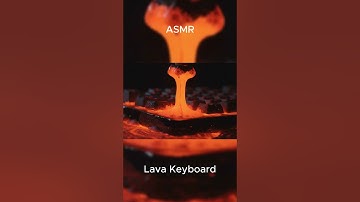 Lava Keyboard ASMR 🔥 | Satisfying Typing Sounds for Sleep & Focus #asmr #asmrforsleep #lava