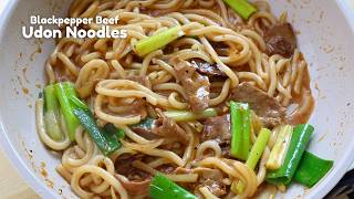 Blackpepper Beef Udon Noodles Recipe | Quick Lunch Ideas